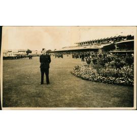 Charles Hindmarsh in RAAF uniform at Flemington Racecourse (Melbourne)