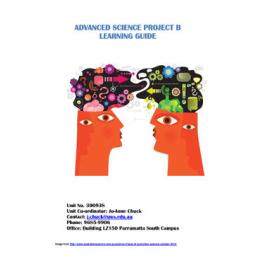 Learning Guide - Advanced Science Project B (300938) - 2012