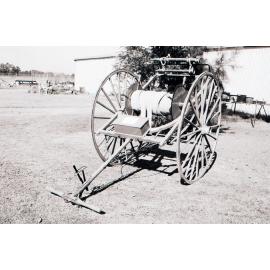 Hand drawn fire hose reel cart