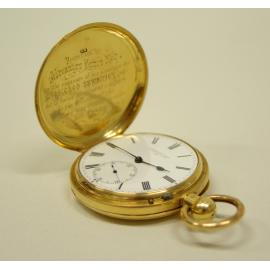 Gold Fob (pocket) Watch presented to Alexander Bruce Esq.
