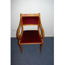 Chair - Red velvet back and seat