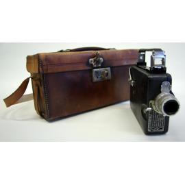 Kodak Movie Camera - Cine-Kodak Magazine 16mm with leather carry case