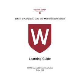 Learning Guide - Advanced Clinical Classification (300953) - Spring 2021 Day