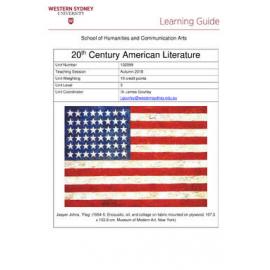 Learning Guide - 20th Century American Literature (102099) - Autumn 2018