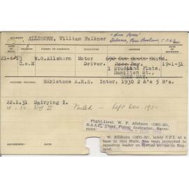 ALLSHORN, William Falkner (Hawkesbury Diploma in Dairying (HDD))