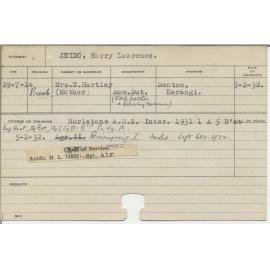 ANIDO, Harry Lawrence (Certificate - Dairying 1)