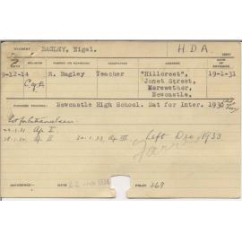 BAGLEY, Nigel (Hawkesbury Diploma of Agriculture (HDA))