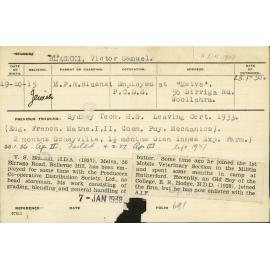 BLASHKI, Victor Samuel (Hawkesbury Diploma of Agriculture (HDA))