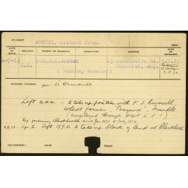 BOOKER, Richard John (Hawkesbury Diploma of Agriculture (HDA) (Withdrawn))