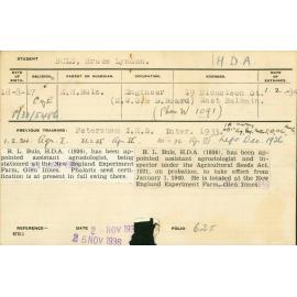 BULS, Bruce Lyndon (Hawkesbury Diploma of Agriculture (HDA))