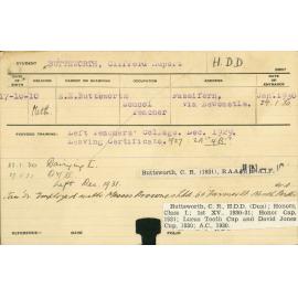 BUTTSWORTH, Clifford Rupert (Hawkesbury Diploma in Dairy (HDD) (First Class Honours & Dux))