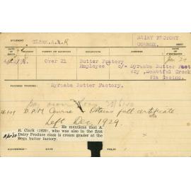 CLARK, AR (Dairy Factory Course)