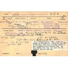 COTTRELL-DORMER, Harry Clement (Hawkesbury Diploma of Agriculture (HDA))