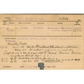 CRUST, George Joseph (Hawkesbury Diploma of Agriculture (HDA))