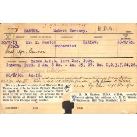 EASTOE, Robert Daveney (Hawkesbury Diploma of Agriculture (HDA))
