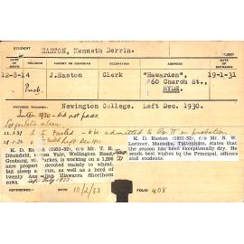 EASTON, Kenneth Derrin (Hawkesbury Diploma of Agriculture (HDA))