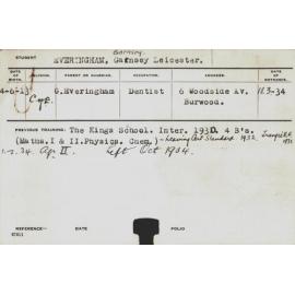 EVERINGHAM, Garnsey Leicester (Hawkesbury Diploma of Agriculture (HDA))