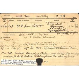 EWER, Tom Keightley (Hawkesbury Diploma of Agriculture (HDA))