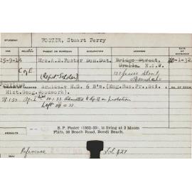 FOSTER, Stuart Perry (Hawkesbury Diploma of Agriculture (HDA))