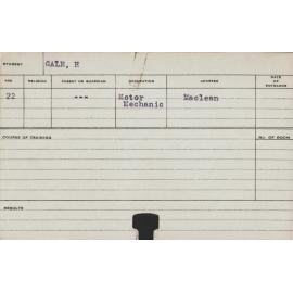 GALE, H (Course Not Identified)