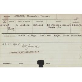 GELLING, Alexander Thomas (Hawkesbury Diploma of Agriculture (HDA))