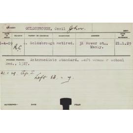 GOLDSBOROUGH, Cecil John (Hawkesbury Diploma of Agriculture (HDA))