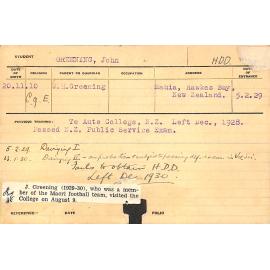 GREENING, John (Hawkesbury Diploma in Dairy (HDD))