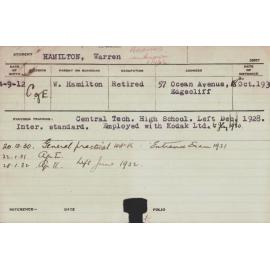 HAMILTON, Warren (Hawkesbury Diploma of Agriculture (HDA))