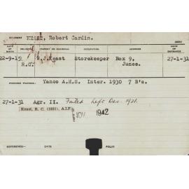 KEAST, Robert Cardin (Hawkesbury Diploma of Agriculture (HDA))