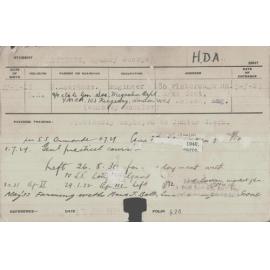 LAWRENCE, Sydney George (Hawkesbury Diploma of Agriculture (HDA))