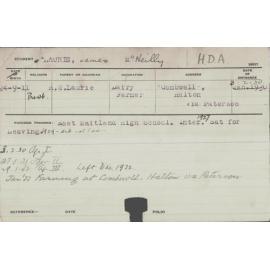 LAURIE, James McNeilly (Hawkesbury Diploma of Agriculture (HDA))