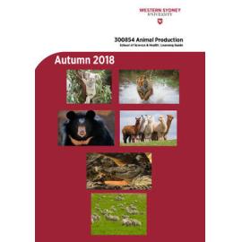 Learning Guide - Animal Production (300854) - Autumn 2018
