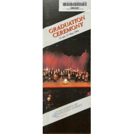 Graduation Ceremony - University of Western Sydney (UWS) - Programme & Recipients - 27 May 1994