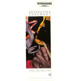 Graduation Ceremony - University of Western Sydney Nepean (UWSN) - Programme & Recipients - 3 May 1995