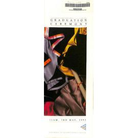 Graduation Ceremony - University of Western Sydney Nepean (UWSN) - Programme & Recipients - 3 May 1995