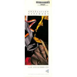 Graduation Ceremony - University of Western Sydney Nepean (UWSN) - Programme & Recipients - 18 October 1995