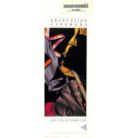 Graduation Ceremony - University of Western Sydney Nepean (UWSN) - Programme & Recipients - 18 October 1995