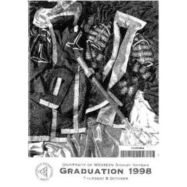 Graduation Ceremony - University of Western Sydney Nepean (UWSN) - Programme & Recipients - 8 October 1998