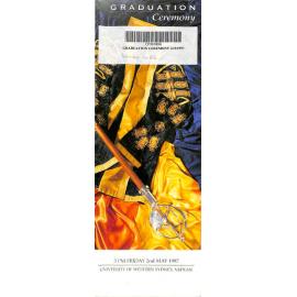 Graduation Ceremony - University of Western Sydney Nepean (UWSN) - Program & recipients - 3pm 2 May 1997 Faculty of Commerce