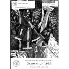 Graduation Ceremony - University of Western Sydney Nepean (UWSN) - Programme & Recipients - 29 September 1999