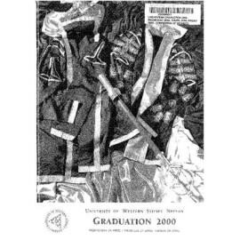 Graduation Ceremony - University of Western Sydney Nepean (UWSN) - Programme & Recipients - 26 - 28 April 2000
