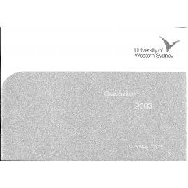 Graduation Ceremony - University of Western Sydney (UWS) - Programme & Recipients - 3 May 2003