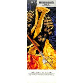 Graduation Ceremony - University of Western Sydney Nepean (UWSN) - Programme & Recipients - Faculty of Science & Technology/ Faculty of Commerce - 29 April 1997