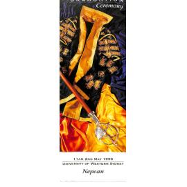 Graduation Ceremony - University of Western Sydney Nepean (UWSN) - Programme & Recipients - Faculty of Visual & Performing Arts/ Faculty of Education - 2 May 1996 [University of Western Sydney - Nepean (UWSN)]