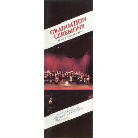 Graduation Ceremony - University of Western Sydney Nepean (UWSN) - Programme & Recipients - Faculty of Science & Technology/ Faculty of Engineering/ Faculty of Health Studies/ Faculty of Commerce - 8 Nov 1994