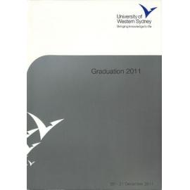 Graduation Ceremony - University of Western Sydney (UWS) - Programme & Recipients - 20-21 December 2011