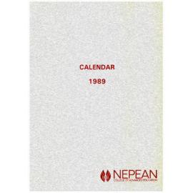 Calendar - Nepean College of Advanced Education (NCAE) - 1989