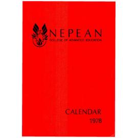 Calendar - Nepean College of Advanced Education (NCAE) - 1978