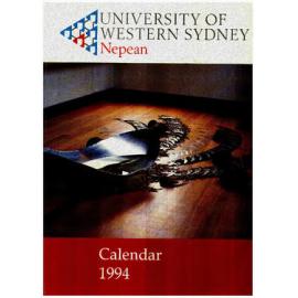 Calendar - University of Western Sydney, Nepean (UWSN) - 1994