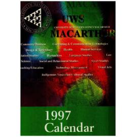 Calendar - University of Western Sydney, Macarthur (UWSM) - 1997